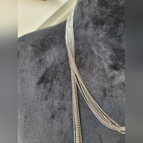Gray Multilayer Fashion Necklace - Picture 4 of 6